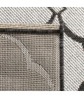 Safavieh Beach House BHS125 Light Grey / Charcoal 4' X 4' Square Area Rug