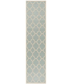 Safavieh Beach House BHS125 Aqua / Cream 2'-2" X 10' Runner Area Rug