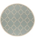 Safavieh Beach House BHS125 Aqua / Cream 6'-7" X 6'-7" Round Area Rug