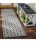 Safavieh Beach House BHS127 Light Grey / Charcoal 2'-2" X 8' Runner Area Rug