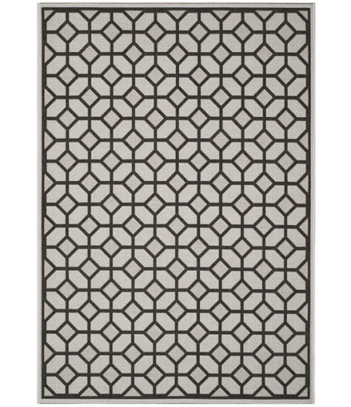 Safavieh Beach House BHS127 Light Grey / Charcoal 2'-2" X 4' Accent Area Rug