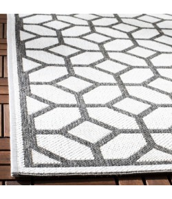 Safavieh Beach House BHS127 Light Grey / Charcoal 2'-2" X 8' Runner Area Rug