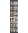 Safavieh Beach House Area Rug BHS129A-210 Safavieh Beach House BHS129 Light Grey / Charcoal 2'-2" X 10' Runner Area Rug
