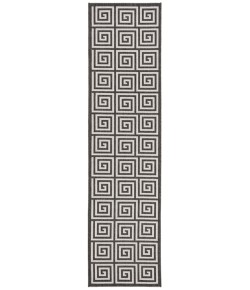 Safavieh Beach House BHS129 Light Grey / Charcoal 2'-2" X 10' Runner Area Rug Safavieh Beach House BHS129 Light Grey / Charcoal 2'-2" X 10' Runner Area Rug