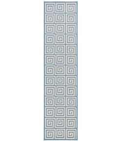 Safavieh Beach House BHS129 Cream / Blue 2'-2" X 6' Runner Area Rug