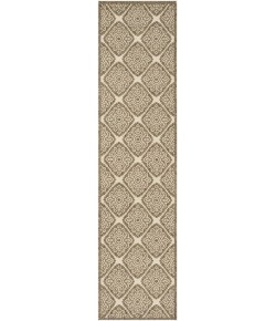 Safavieh Beach House BHS132 Cream / Beige 2'-2" X 12' Runner Area Rug