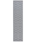 Safavieh Beach House BHS134 Light Grey / Charcoal 2'-2" X 12' Runner Area Rug