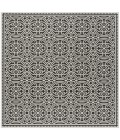 Safavieh Beach House BHS134 Light Grey / Charcoal 4' X 4' Square Area Rug