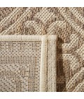 Safavieh Beach House BHS134 Cream / Beige 6'-7" X 6'-7" Square Area Rug