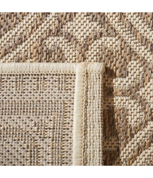 Safavieh Beach House BHS134 Cream / Beige 6'-7" X 6'-7" Square Area Rug
