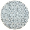 Safavieh Beach House BHS134 Cream / Blue 8' X 8' Round Area Rug