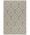 Safavieh Beach House BHS135 Aqua / Cream 5'-3" X 7'-6" Rectangle Area Rug