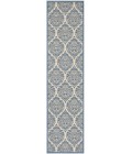 Safavieh Beach House BHS135 Cream / Blue 2'-2" X 6' Runner Area Rug