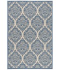 Safavieh Beach House BHS135 Cream / Blue 2'-2" X 4' Accent Area Rug