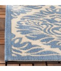 Safavieh Beach House BHS135 Cream / Blue 6'-7" X 6'-7" Square Area Rug
