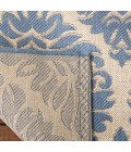 Safavieh Beach House BHS135 Cream / Blue 6'-7" X 6'-7" Square Area Rug