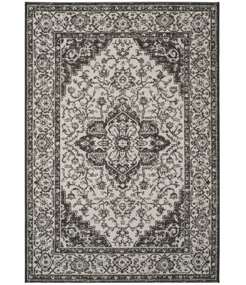 Safavieh Beach House BHS137 Light Grey / Charcoal 9' X 12' Rectangle Area Rug