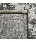 Safavieh Beach House BHS137 Light Grey / Charcoal 6'-7" X 6'-7" Round Area Rug