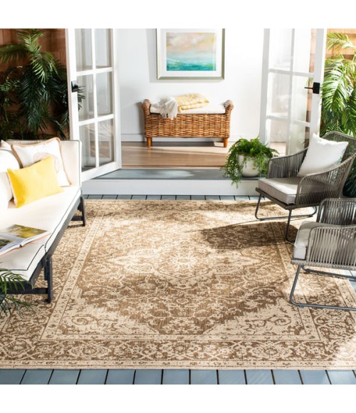 Safavieh Beach House BHS137 Beige / Cream 6'-7" X 9'-2" Rectangle Area Rug