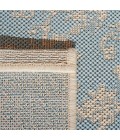 Safavieh Beach House BHS137 Aqua / Cream 4' X 4' Square Area Rug