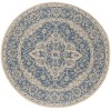 Safavieh Beach House BHS137 Blue / Creme 8' X 8' Round Area Rug