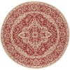 Safavieh Beach House BHS137 Red / Creme 8' X 8' Round Area Rug