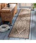 Safavieh Beach House BHS137 Creme / Brown 2'-2" X 8' Runner Area Rug