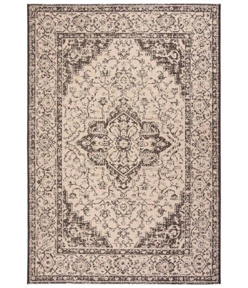 Safavieh Beach House BHS137 Creme / Brown 3' X 5' Rectangle Area Rug