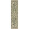 Safavieh Beach House BHS137 Green / Creme 2'-2" X 14' Runner Area Rug