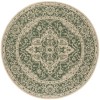 Safavieh Beach House BHS137 Green / Creme 8' X 8' Round Area Rug