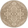Safavieh Beach House BHS138 Cream / Beige 8' X 8' Round Area Rug
