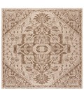 Safavieh Beach House BHS138 Beige / Cream 6'-7" X 6'-7" Square Area Rug