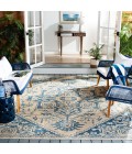 Safavieh Beach House BHS138 Blue / Creme 4' X 6' Rectangle Area Rug