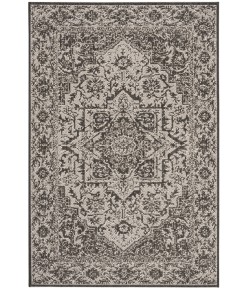 Safavieh Beach House BHS139 Light Grey / Charcoal 3' X 5' Rectangle Area Rug