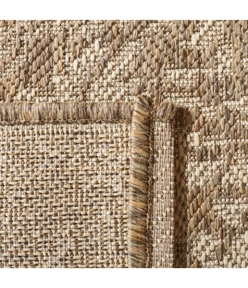 Safavieh Beach House BHS139 Cream / Beige 6'-7" X 6'-7" Square Area Rug