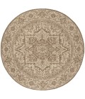 Safavieh Beach House BHS139 Cream / Beige 4' X 4' Round Area Rug