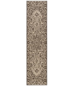 Safavieh Beach House BHS139 Creme / Brown 2'-2" X 12' Runner Area Rug