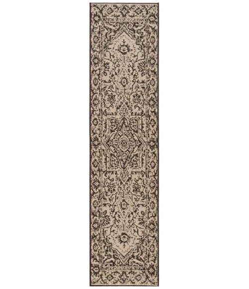 Safavieh Beach House BHS139 Creme / Brown 2'-2" X 12' Runner Area Rug