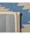 Safavieh Beach House BHS171 Blue / Creme 2'-2" X 6' Runner Area Rug