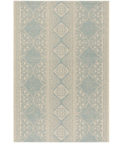 Safavieh Beach House BHS174 Cream / Aqua 8' X 10' Rectangle Area Rug