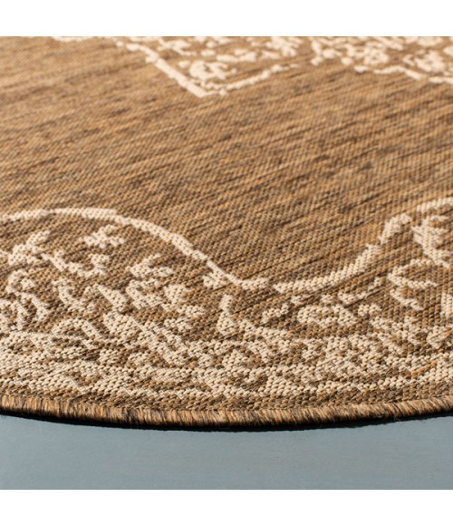 Safavieh Beach House BHS180 Cream / Beige 6'-7" X 6'-7" Square Area Rug