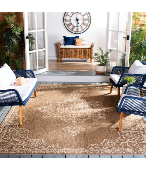 Safavieh Beach House BHS180 Cream / Beige 9' X 12' Rectangle Area Rug