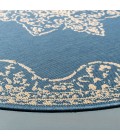 Safavieh Beach House BHS180 Cream / Blue 5'-3" X 7'-6" Rectangle Area Rug