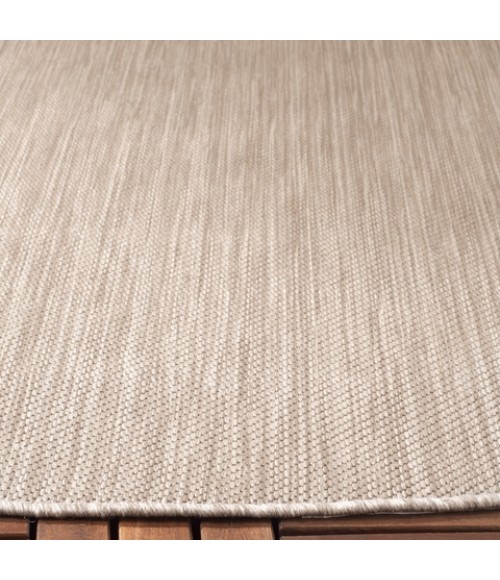 Safavieh Beach House BHS218 Beige 6'-7" X 6'-7" Round Area Rug