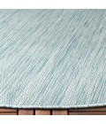 Safavieh Beach House BHS218 Aqua 6'-7" X 6'-7" Round Area Rug