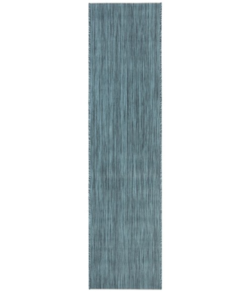 Safavieh Beach House BHS218 Turquoise 2'-2" X 12' Runner Area Rug