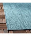 Safavieh Beach House BHS218 Turquoise 6'-7" X 6'-7" Round Area Rug