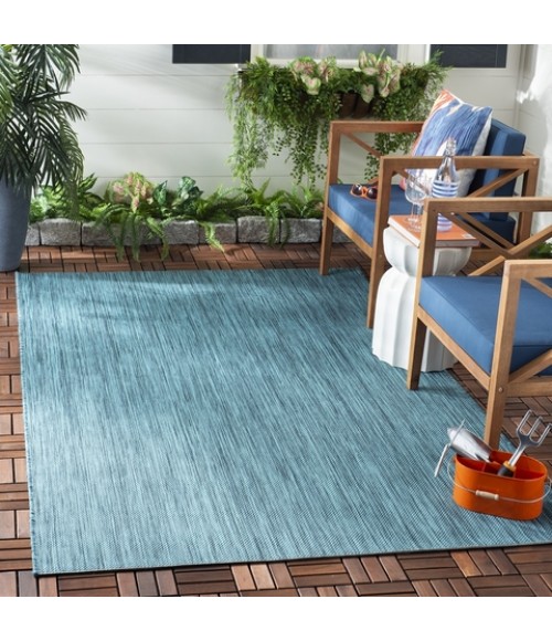 Safavieh Beach House BHS218 Turquoise 3' X 5' Rectangle Area Rug