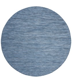 Safavieh Beach House BHS218 Blue 6'-7" X 6'-7" Round Area Rug