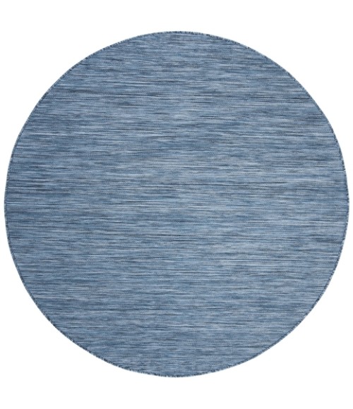 Safavieh Beach House BHS218 Blue 6'-7" X 6'-7" Round Area Rug